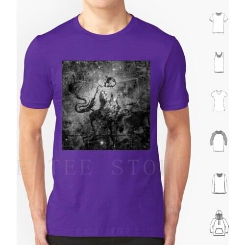 When The Stars Are Right-The Eagle Nebula In Serpens ( B&W Version ) T Shirt Cotton Men Diy Print Richard Maier Sky Star Nebula