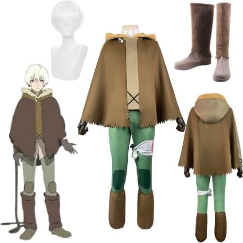Anime To Your Eternity Fushi Cosplay Costume Hooded Coat Pants Outfits Halloween Carnival Suit Wigs Free Shipping