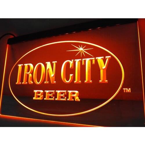 LE220- Iron City Beer LED Neon Light Sign home decor crafts