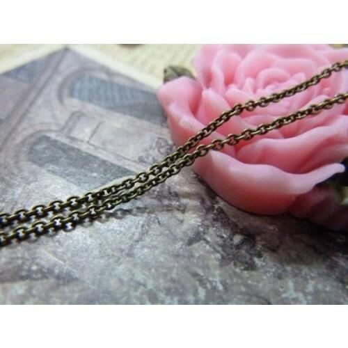 Diy copper chain oval g1016 , 1.4 x 1.5mm-15m /lot