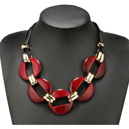 Fashion Statement Necklace Chain Cord Chunky Choker Necklace For Women Big Long Chain Collares Pendants Temperament Necklaces