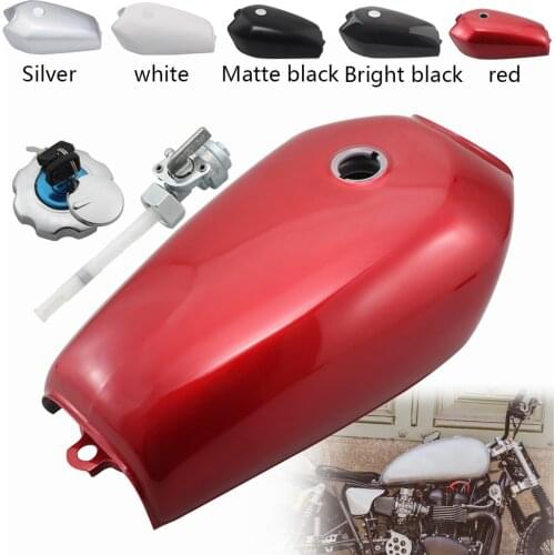 Motorcycle Retro 9L 2.4 Gal Fuel Gas Tank For Honda CG125 CG125S CG250 models Cafe Racer Oil Tank Cover Accessories