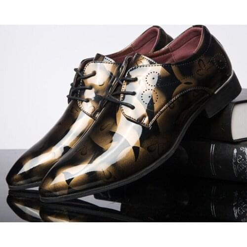 Large Size Mens Shoes 2019 New Fashion Pointed Casual Shoes Mens Front With Waterproof Wear-resistant Business Dress Shoes