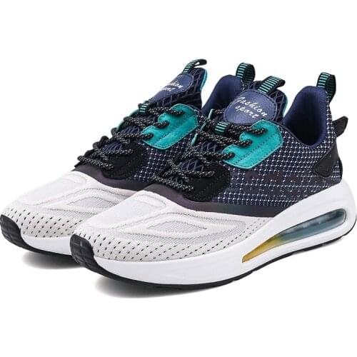 New Summer Men Tennis Shoes Men Sport Running Shoes Platform Sneakers Men Breathable Knit Walking Trainers Male Casual Sneakers