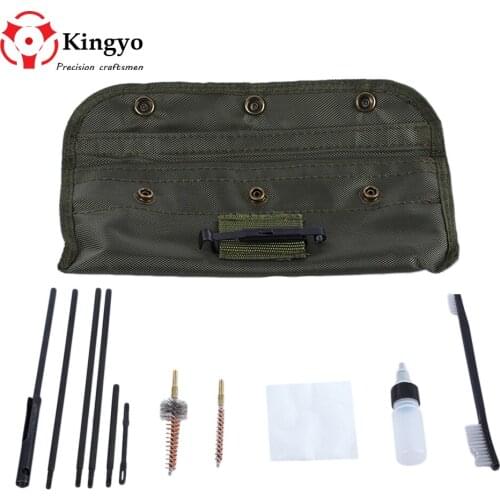 New Arrival 10 Piece .22 22LR .223 556 Rifle Gun Cleaning Kit Set Cleaning Rod Nylon Brush Cleaner Gun Accessories Clean Tools