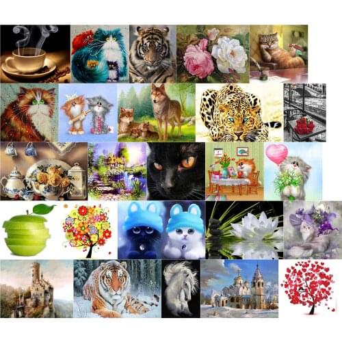 Counted Cross Stitch 11CT 14CT 18CT 22CT 25CT 28CT Cross Stitch Kits Embroidery Needlework Sets A2311 Shore Rose