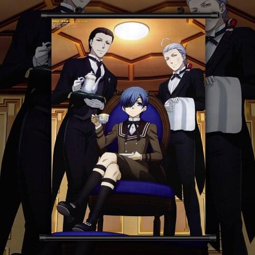 Kuroshitsuji Black butler Anime manga wall Poster Scroll