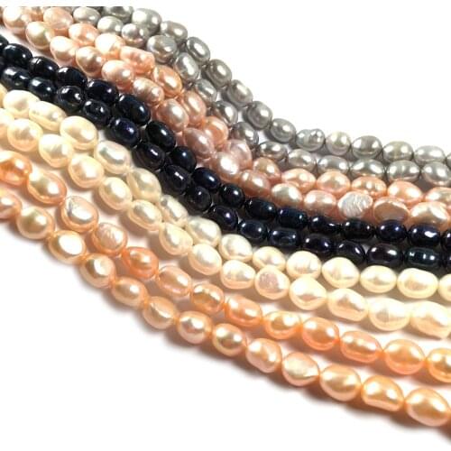 Natural Freshwater Pearl Beading irregular shape Isolation Punch Loose Beads For jewelry making DIY Necklace Bracelet Accessorie