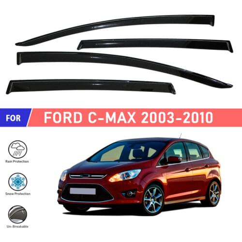 Window deflector for Ford C-Max 2003-2010 car window deflector wind guard vent sun rain visor cover car styling decor