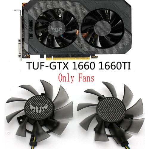Original for ASUS TUF-GTX 1660 1660TI Graphics Video Cooling fan FD8015U12D DC12V 0.50A