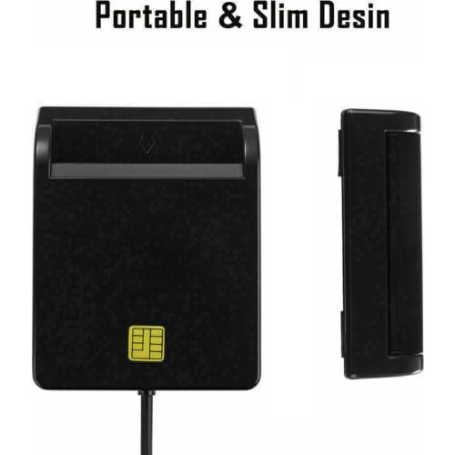 Multi-function Portable USB 2.0 Intelligent Card Reader Affordable Easy Use for DNIE ATM CAC IC ID Bank SIM Card Reader