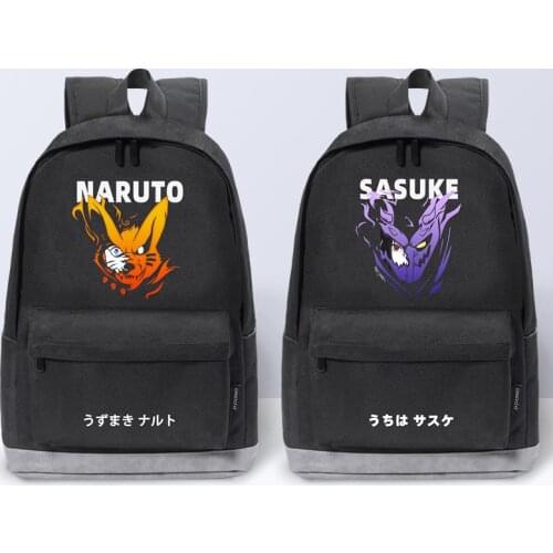 Anime Uzumaki Uchiha Sasuke Cosplay School Shoulder Bags Cartoon Backpack Teentage Laptop Travel Rucksack Outdoor Gift