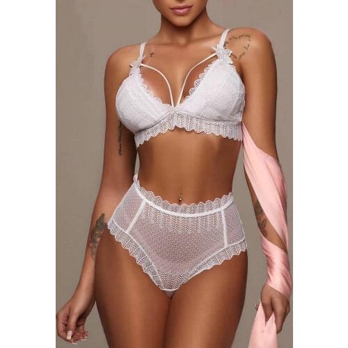 Sexy Bralette Bra Sets Underwear For Women Wire Free Thin Lingerie Set Breathable Comfortable intimates bras set