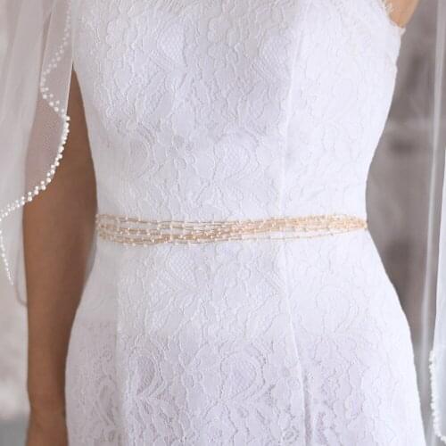 ZMSH28-G Golden Diamond Women Belt Bridal Beaded Belts Wedding Dress Belt for Dresses Brides Accessories Womens Belts Fashion