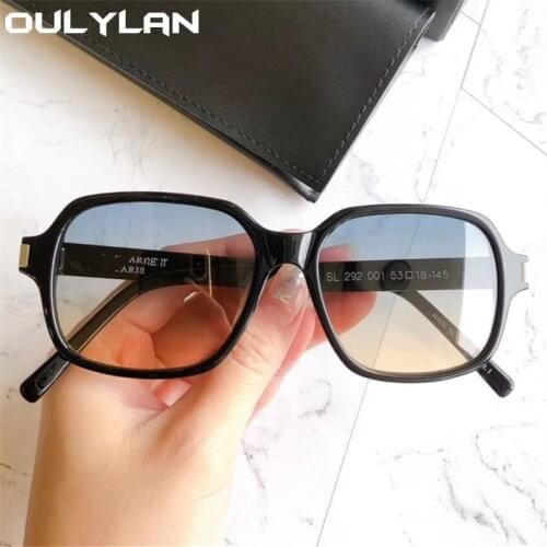 Oulylan Retro Oval Sunglasses Women Men 2021 Classic Small Square Sun Glasses Male Female Gradient Shades Eyewear UV400 Ins