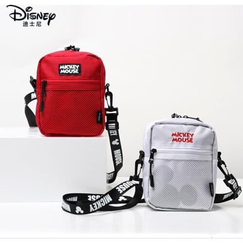 Disney Classic LOGO Minnie Mickey one shoulder messenger bag trend letter shoulder strap bag female bag cute canvas bag