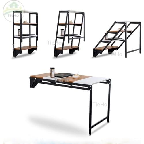Folding Table Dining Table For Home Breakfast Transformer Table Dinner Table Kitchen furniture Wall Mount Type