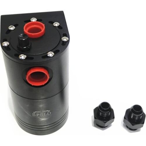 SPSLD Car Styling Universal Oil Catch Tank Reservoir Engine Fuel Seperator Can Aluminum 350ml AN10