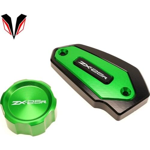 For Kawasaki Ninja ZX 25R ZX25R 2020 2021 Motorcycle CNC High Quality Rear & Front Brake Reservoir Fluid Cylinder Cover Cap