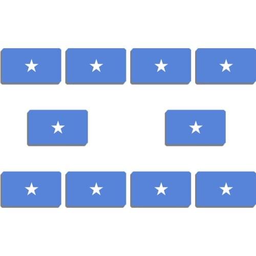 10Pcs Somalia Flag Brooch For Women Vintage Pin Flag Large Badge Jewelry Gift Backpacks Shirt Lapel Pin