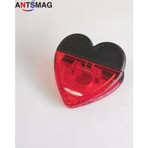 5PCS Heart Magnetic Clips, Plastic Magnets for House, Kitchen, Office, Personal Use-Red