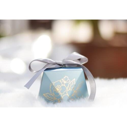 Diamond Bronzing Printing Gift Box Party Candy Boxes Wedding Chocolate Box Baking Package for Wedding Party Decorations