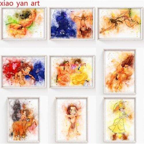 Disney Animation Tarzan Full Diamond Embroidery Diamond Mosaic Diamond Painting Cross Stitch Kits Home Decor