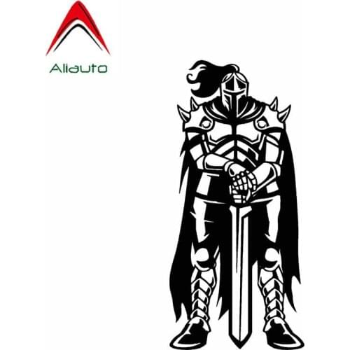 Aliauto Personality Car Sticker Powerful Cool Handsome Knight Warrior Soldier Automobiles Accessories Decal PVC,13cm*6cm