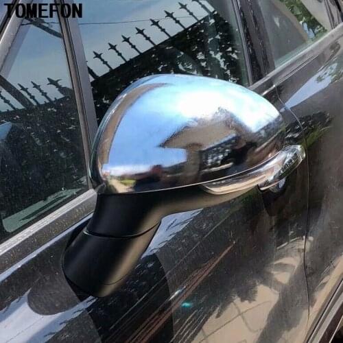 For Fiat 500X 2018 2017 2016 2015 2014 ABS Chrome Extetior Side Door Back Mirrors Rear View Mirror Cover Trim Car-Styling 2pcs