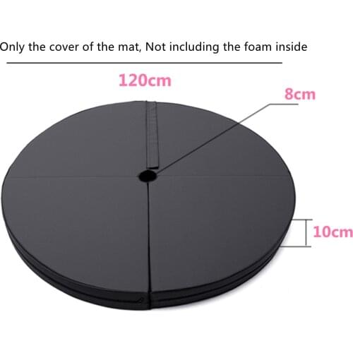 Non-foamed 120-150x5-10cm Cover Without Foam Pole Dancing Protect Mat Round Yoga Mats PVC Material Pads Outer Skin