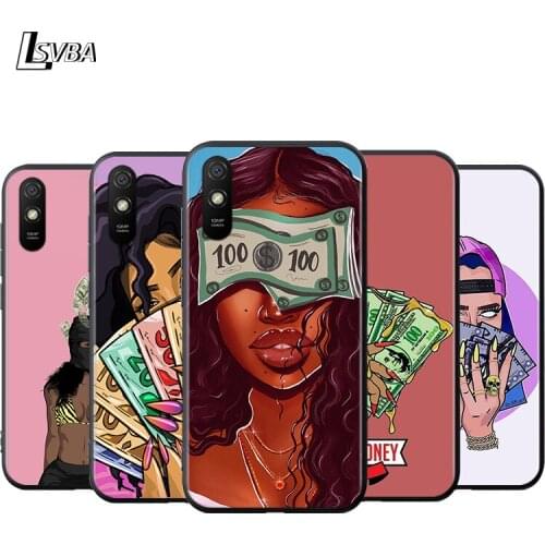 Afro Girls Black Women Art Silicone Cover For Xiaomi Redmi K40 K30i K30T K30S K30 K20 10X Ultra Pro Soft Phone Case