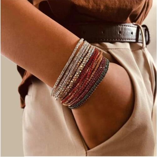 Жесткие браслеты Dazzling cryrtal China At AliExpress