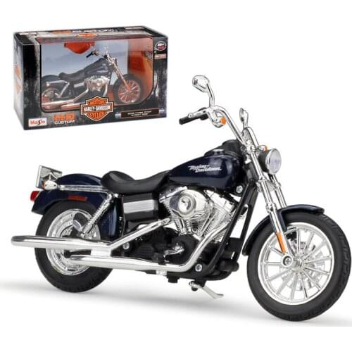Kids Toys Maisto 1:12 Model Car Simulation Alloy Motorcycle Metal Toy Car Gifts Collection Halle 2006 FXDBI DYNA STREET BOB