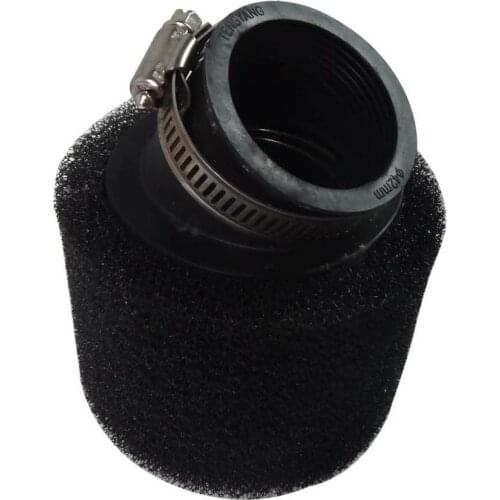 Double Sponge protector 42mm Air Filter Clearner Bent Angled Bevel for Scooter ATV Quad Pit Dirt Bike Go Kart