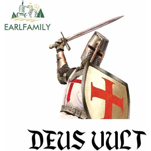 EARLFAMILY 13cm x 11.2cm for Deus Swordsman Bumper Waterproof Personality Car Stickers Decal Windshield Laptop Car Assessoires