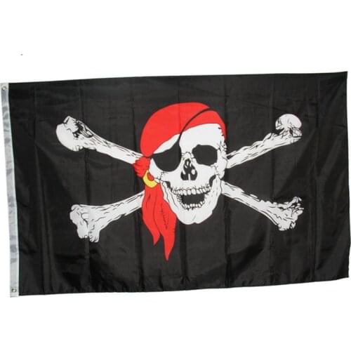 Pirate Flag 3x5 Ft Calico Flag Halloween Jolly Roger Skull Flag Polyester Banner Skull Jolly Roger Pirate Flags High Quality