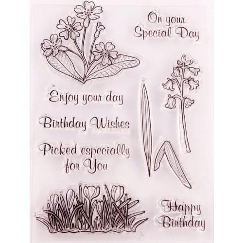 Hot selling reed alphabet transparent clear stamp / silicone seal roller stamp DIY scrapbook album / card production