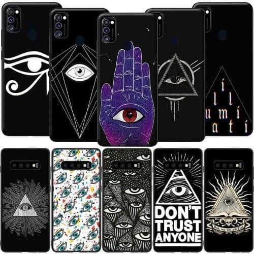 GX190 Pyramid All Seeing Evil Eye Case for Samsung A10S A20S A40S A50S A70S A51 A71 A81 A91 M11 M30S M31S M21 M51 A02S A42