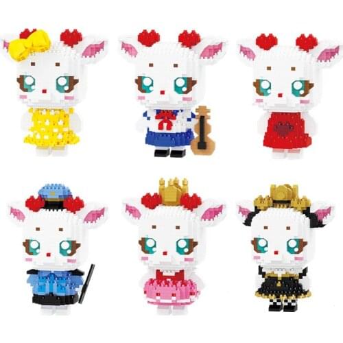 Balody Di Fawn Almond Boys and Girls Tiny Particle diamond Building Blocks Assembling Toys for Children Gifts