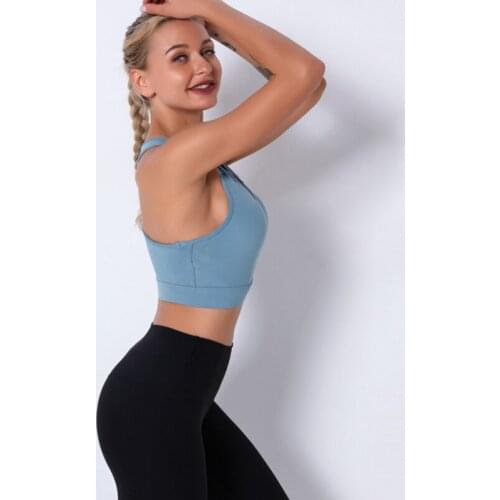 2021 Hot Selling Short Sleeve Nylon Quick Drying Yoga Beauty Set Professional Sports Running Seamless Fitness Bra