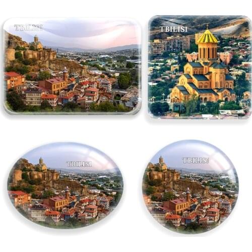 Tbilisi Georgia Fridge Magnet World Tourist Souvenir glass Refrigerator Magnetic Stickers Home Decor Tourist gift