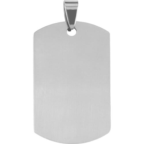 2pcs Minimalist Stainless Steel Dog Tag Pendant Necklace Customize Name Dad To My Son Personalized Family No Chain