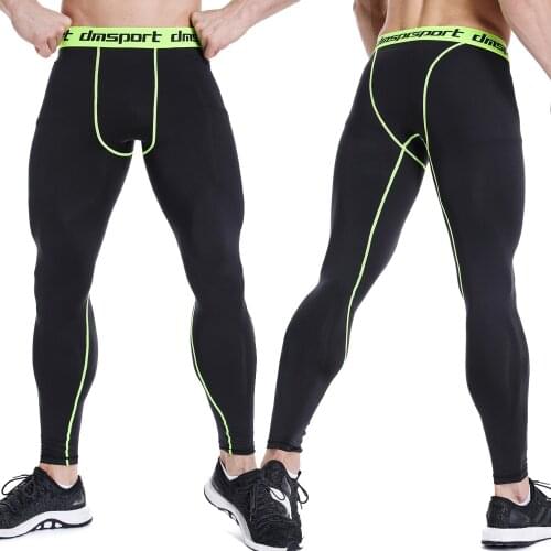 Men Compression Tight Leggings Running Sports Male Gym Fitness Jogging Pants Quick Dry Trousers Workout Training Yoga Bottoms