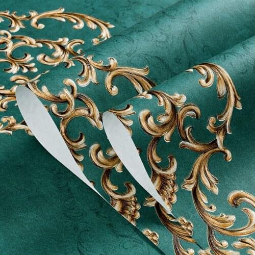 European Flower Mural Wallpapers Luxury Wallcovering Non-woven Self Adhesive Peel and Stick TV Background Living Room Home Decor