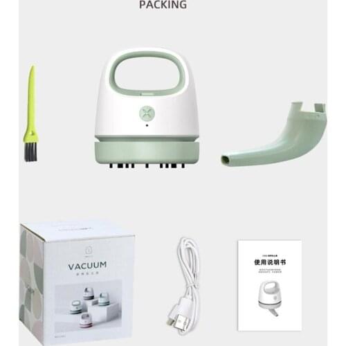 Desktop Vacuum Cleaner USB Charging Portable Keyboard Cleaning Vacuum Cleaner Office Handheld Wireless Vacuum Cleaner