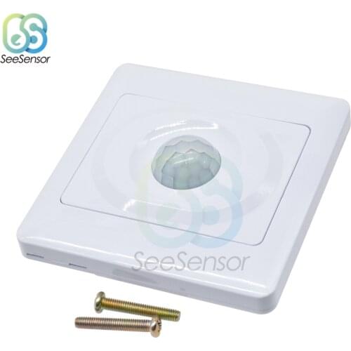 AC 180-220V Motion Sensor Switch PIR Infrared Auto Control ON/Off LED Lamp Lighting Switch Smart Human Body Induction Detector