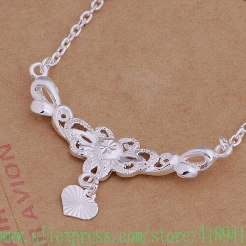 Silver Plated Necklace Silver Plated fashion jewelry pendant /cbeaksla bhxajzea AN794