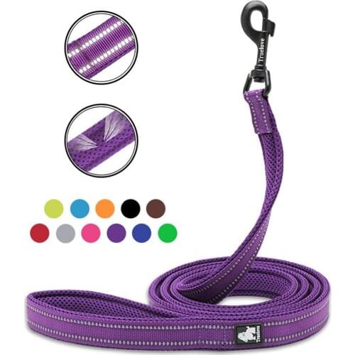 Truelove 200Cm Dog Lead Leash Nylon Running Reflective Dog Training Leash Outside Pet Leash for Small Large Dogs Correa Perro
