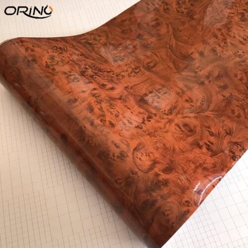 Premium Wood Pattern PVC Adhesive Vinyl Film Stickers For Auto Car Body Internal Decoration Vinyl Wrap Car Wooden Film
