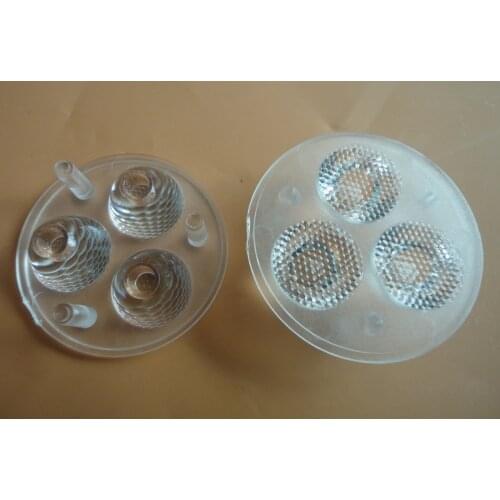 CREE LED lens Diameter 35mm Bead surface (10 30 45 60 degrees)3 in 1 lens, XPE XPG XP-G2 lens,SMD 3535 lens